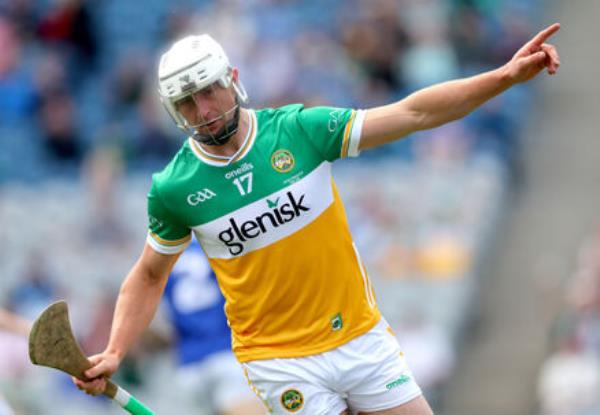 Offaly’s Oisin Kelly scores his sides second goal. Pic Credit: James Crombie, Inpho.