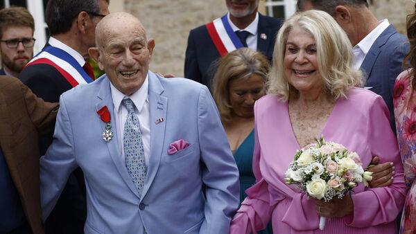 Veteran, 100, marries 96-year-old sweetheart near Normandy’s D-Day beaches