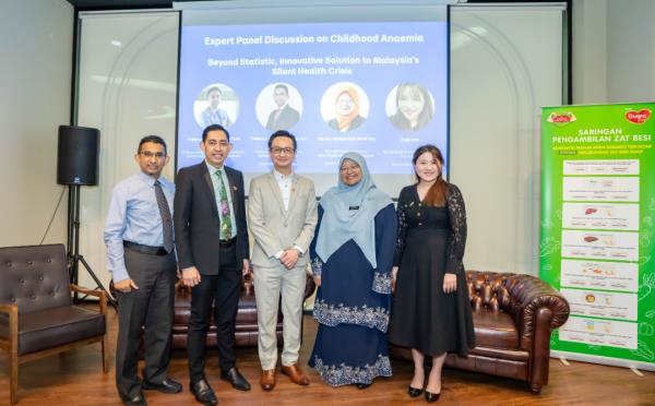 From left to right: Dr Hamid Jan; Dr Yazid Jamaludin; Koh Kok Meng; Norhida Aziz; Angie Low during an exclusive expert panel discussion focused on childhood anaemia. - Photo by Danone 's management